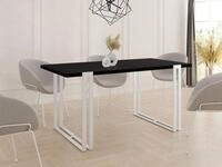 WFL GROUP Esstisch Lilo ausziehbar rechteckig loft mit wei&szlig;en Metallbeinen...
