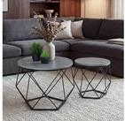 MCW Couchtisch MCW-L37, Kratzfest durch Melamin-Beschichtung, Eiche-Optik mit