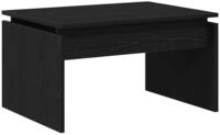 vidaXL Couchtisch Couchtisch Schwarz Eichen-Optik 68 x 50 x 38 cm Holzwerkstoff