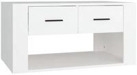 vidaXL Ablagetisch, Couchtisch Wei&szlig; 80x50x40 cm Holzwerkstoff