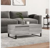 vidaXL Couchtisch, Couchtisch Grau Sonoma 90x50x36,5 cm Holzwerkstoff