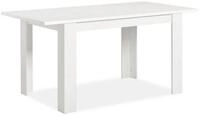 Homestyle4u Esstisch Esszimmertisch Holztisch K&uuml;chentisch Massiv Wei&szlig; / Eiche...