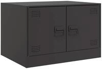 vidaXL Couchtisch Couchtisch Schwarz 67x50x44 cm Stahl (1-St)