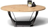 M2 Kollektion Couchtisch in schwarz/braun - 100x40x60 (LxHxT)