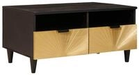 vidaXL Couchtisch Couchtisch Schwarz und Gold 40 x 33 x 46 cm Holzwerkstoff...