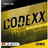 Gewo Tischtennisschl&auml;ger Belag Codexx Pro 53 SuperSelect, Tischtennisbelag
