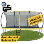 Zero Gravity Gartentrampolin 305x213/366x244/457x366 cm, Ovales Trampolin inkl.