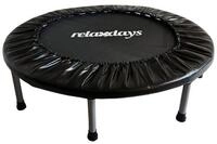 relaxdays Fitnesstrampolin Indoor Trampolin &Oslash; 95 cm, schwarz, 95 cm