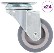 vidaXL Schwerlastrolle 24 Stk. Lenkrollen 50 mm, (24-St)