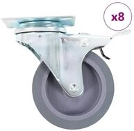 vidaXL Schwerlastrolle 8 Stk. Lenkrollen 75 mm, (8-St)