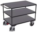 CORDES Transportroller VarioFit Tischwagen schwer mit 3 Ladefl&auml;chen RAL 7016
