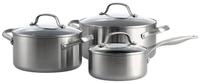 GREENPAN Topf-Set Geneva 3tlg. Topf-Set 16cm+20cm+24cm alle Herdarten Edelstahl,