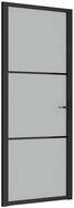 vidaXL Haust&uuml;r Innent&uuml;r 83x201,5 cm Schwarz Mattglas und Aluminium (1-St)