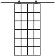 vidaXL Haust&uuml;r Schiebet&uuml;r mit Beschlag 102x205 cm ESG-Glas & Aluminium (1-St)
