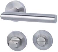 Alpertec T&uuml;rbeschlag Rosettengarnitur L17/A149 f&uuml;r Bad-WC-T&uuml;ren inkl....