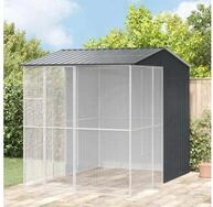 vidaXL Vogelk&auml;fig, Vogelk&auml;fig Anthrazit 215 x 310 x 247 cm Verzinkter Stahl