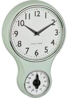TFA Dostmann Wanduhr K&uuml;chen-Quarz-Wanduhr mit Timer 60.3073.20