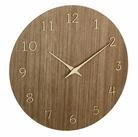 TFA Dostmann Wanduhr analog aus Holz 60.3072 Quarzuhr 298 mm Qualit&auml;tsuhrwerk