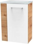 FACKELMANN Waschbecken SBC MILANO G&auml;ste WC Set 2-teilig 45 cm, Braun hell