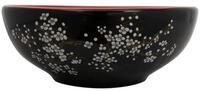 vidaXL Waschbecken Aufsatzwaschbecken Schwarz und Rot Rund &Oslash;41x14 cm Keramik