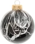 Krebs Glas Lauscha Weihnachtsbaumkugel Spezial-Glaskugel, Marmoroptik, &Oslash; ca. 8...
