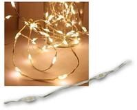 EGB LED-Lichterkette Silberdraht Lichterkette, 120 Micro-LED ww, IP44