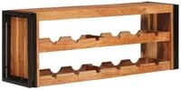 vidaXL Weinregal Weinregal Braun 120 x 45 x 33 cm Massivholz, 1-tlg.
