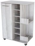 Better Home K&uuml;chenwagen Flaschenregal Weinschrank Weinregal grau 37x60x82 cm,...