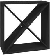 vidaXL Barschrank Weinregal Schwarz 62x25x62 cm Massivholz Kiefer (1-St)