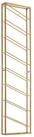 Wohnling Weinregal WL6.687 Wand Gold 36x150x8 cm Flaschenregal Metall Regal Wein