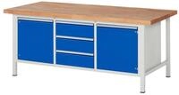RAU Werkbank Werkbank 2000x900x840-1040mm 3xSchublade-TA 2xT&uuml;r...