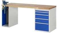 RAU Werkbank Rau Werkbank Modell 7511 mit 5 Schubladen und Schrank BxTxH...