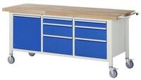 RAU Werkbank Rau Fahrbare Werkbank Modell 8570 BxTxH 2000x700x880mm