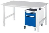 RAU Werkbank Rau Arbeitstisch Tom h&ouml;henverstellbar KM08, B1500xT1000xH760-1080mm