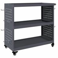 vidaXL Werkzeugbox Werkzeugwagen Anthrazit 75 x 35 x 73 cm Kaltgewalzter Stahl...