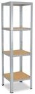 shelfplaza Schwerlastregal HOME, 155x60x60cm verzinkt, 4 B&ouml;den, Kellerregal,