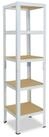 shelfplaza Schwerlastregal HOME, 180x30x30cm wei&szlig;, 5 B&ouml;den, Kellerregal,