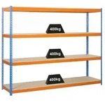 PROREGAL&reg; Schwerlastregal Schwerlastregal Wood Yeti Four, HxBxT 200x150x60cm,