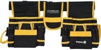 TRIZERATOP Werkzeugkoffer Cintura portautensili 130cm con 2 tasche e supporto...