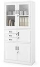 Jan Nowak Aktenschrank Metall B&uuml;roschrank mit Tresor 90 cm FILIP Glasvitrine