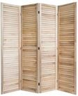 Homestyle4u Paravent Raumteiler Holz Trennwand spanische Wand Sichtschutz Indoor