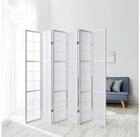 Homestyle4u Paravent Raumteiler Holz Trennwand Wei&szlig; Indoor Hochzeit Sichtschutz (6