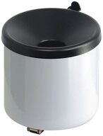 PROREGAL&reg; Aschenbecher Runder feuerl&ouml;schender Wandaschenbecher aus Metall, Mit