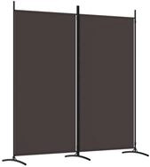 vidaXL Paravent 175 x 180 cm 2-tlg Paravent Braun 175x180 cm Stoff Spanische...