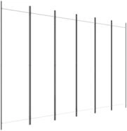 vidaXL Paravent, 6-tlg. Raumteiler Wei&szlig; 300x200 cm Stoff