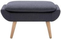 vidaXL Fu&szlig;hocker, Hocker Stoffbezug 73 x 43 x 42 cm Dunkelgrau