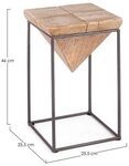 Natur24 Esszimmerstuhl Prismy Hocker in Schwarz und Naturfabe mit Metallgestell