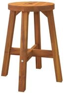 vidaXL Hocker Hocker Braun 38x38x45 cm Rund Massivholz (1 St)