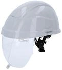KS Tools Schutzhelm KS Tools Arbeits-Schutzhelm mit Gesichtsschutz, weiss