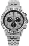 LOUIS XVI Quarzuhr Louis XVI LXVI1131 Herrenuhr Majest&eacute; Iced Out Baguette 43mm...